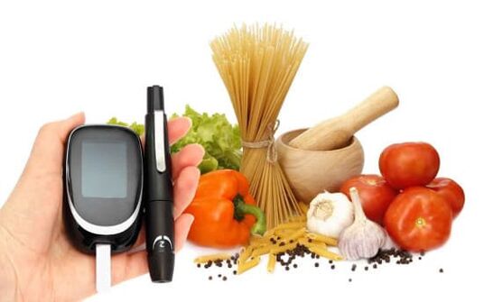 Features of a diet for diabetes mellitus